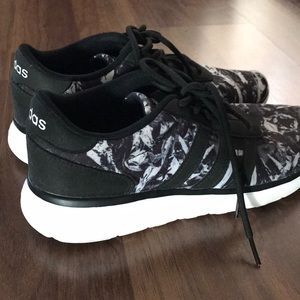black and white glass adidas sneakers
